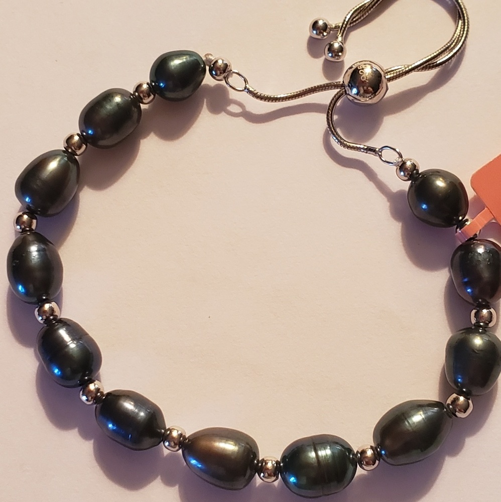 Freshwater Cultured Pearl Sterling Bolo